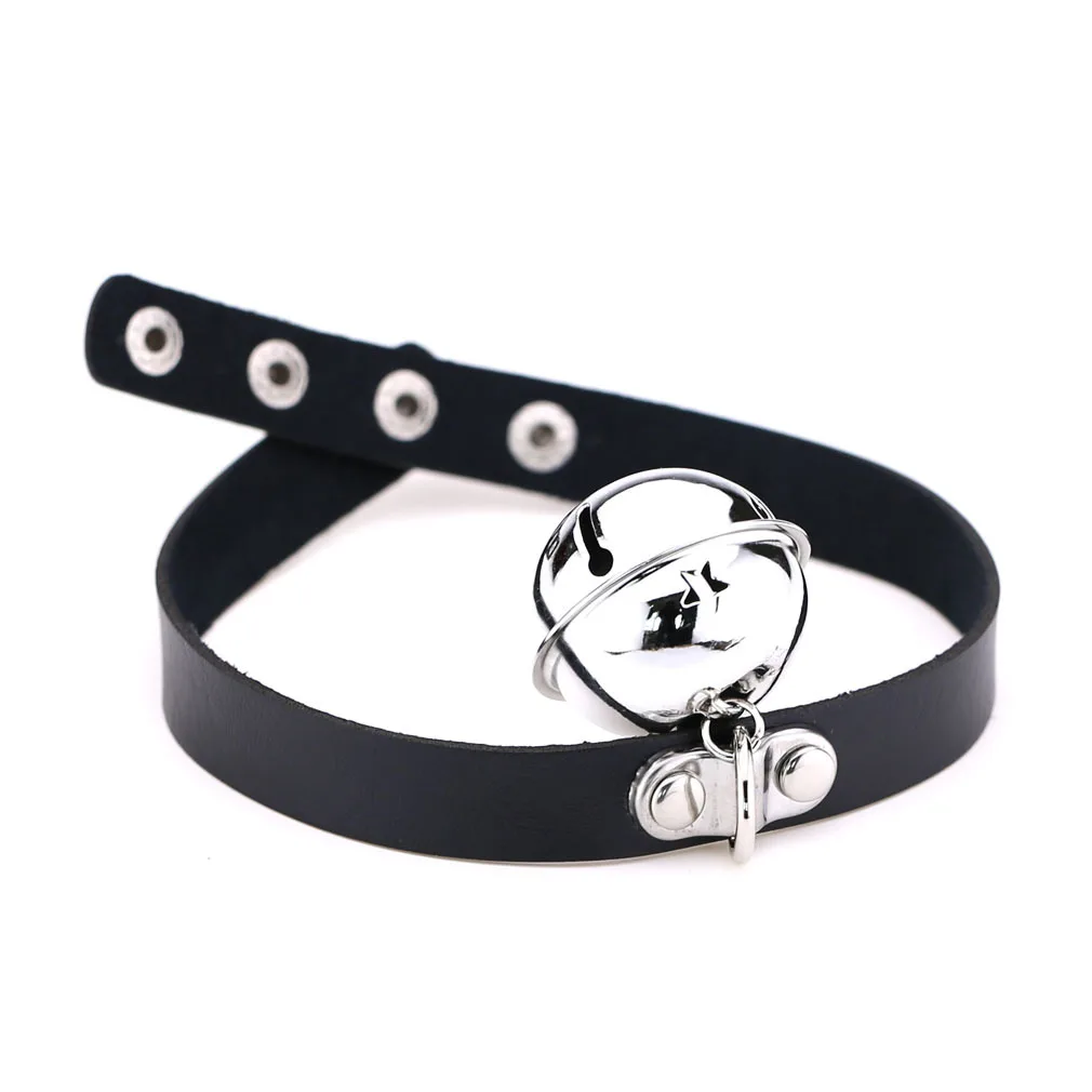 Gothic Punk Rock Leather Chokers - 2