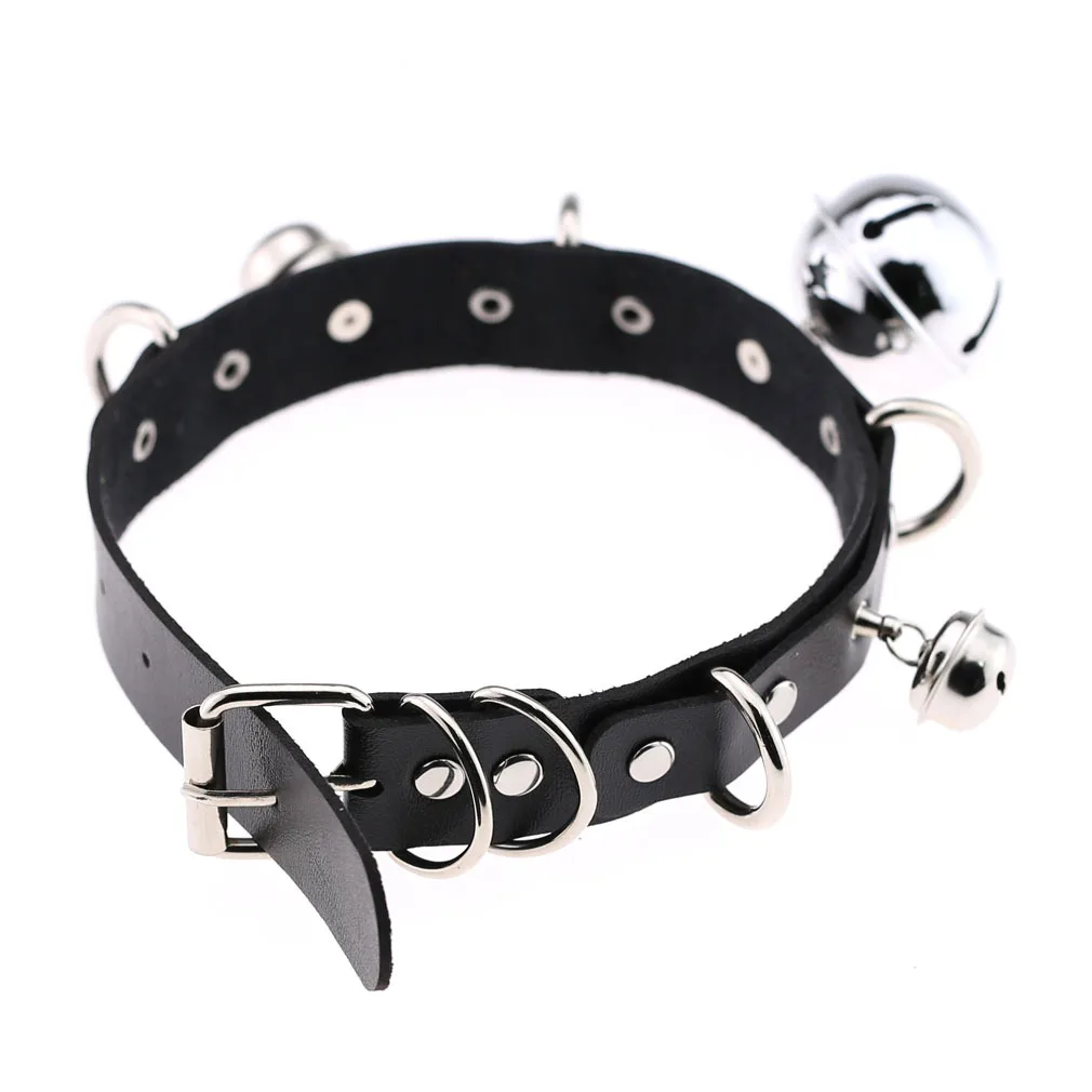 Gothic Punk Rock Leather Chokers - 3