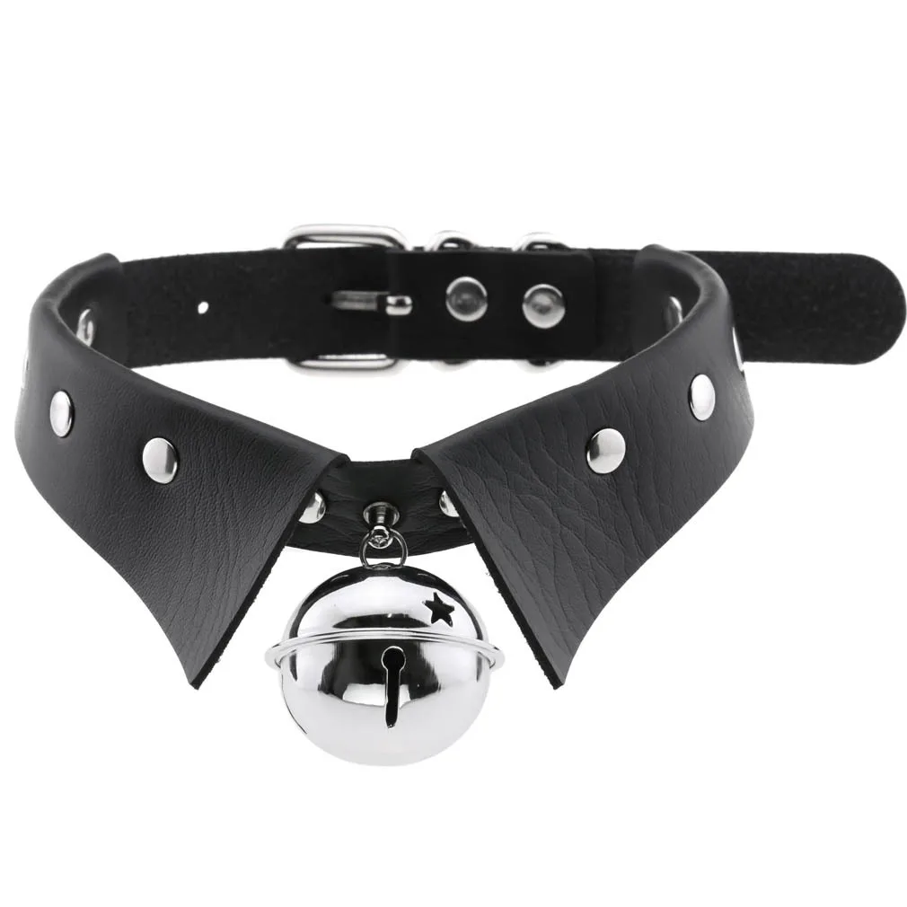 Gothic Punk Rock Leather Chokers - 4