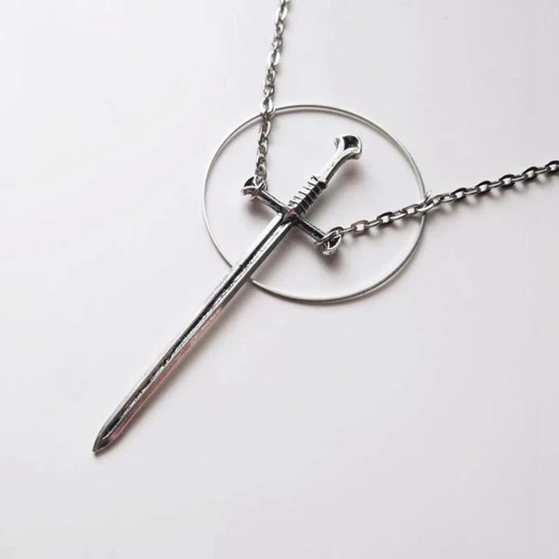 Egirl Eboy Choker with Ring Dagger and Chain - 3