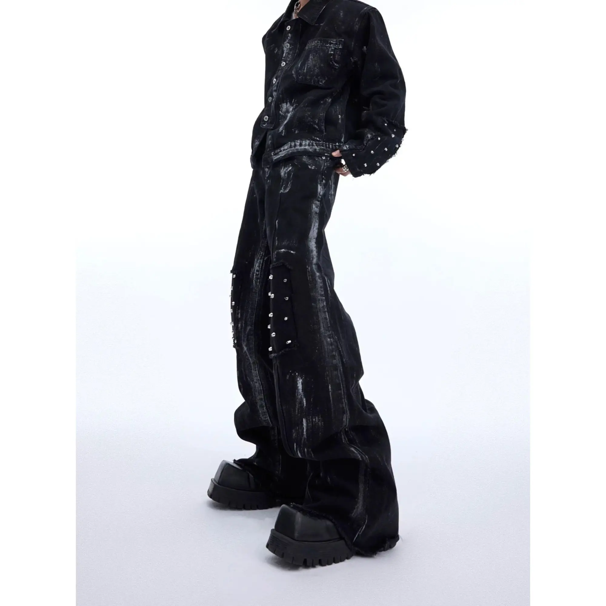 Grunge Cyberpunk Cargo Pants - 5