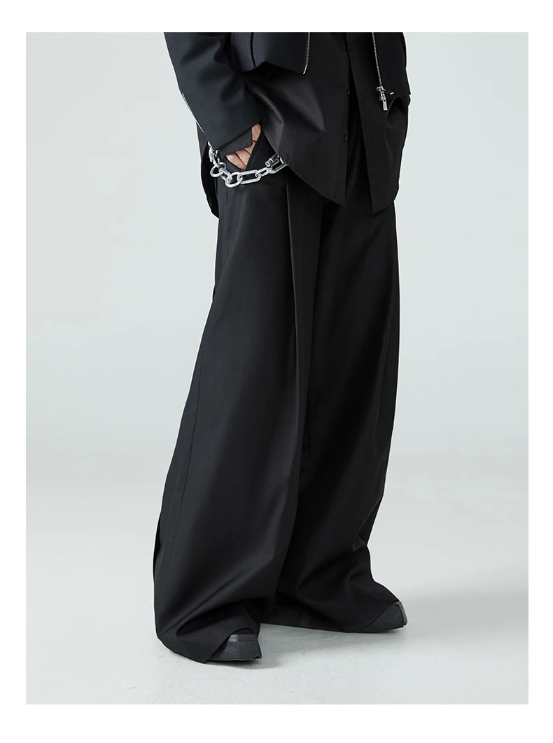 Dark Academia Wide-Leg Trousers - 9
