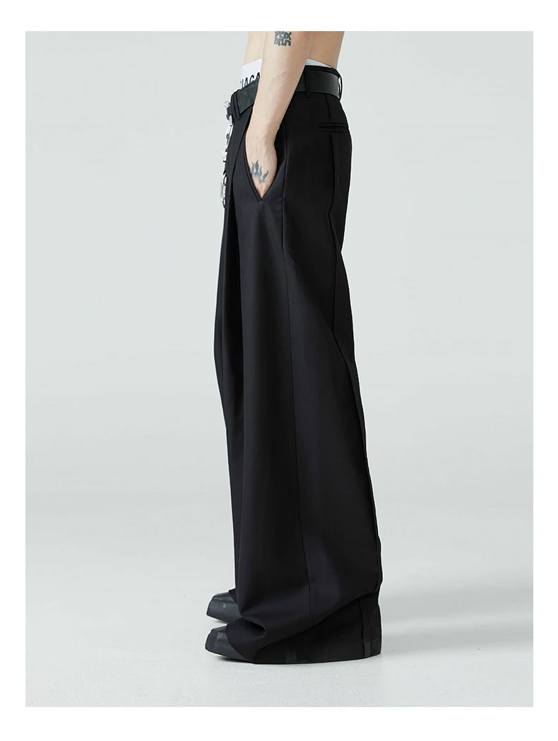 Dark Academia Wide-Leg Trousers - 14