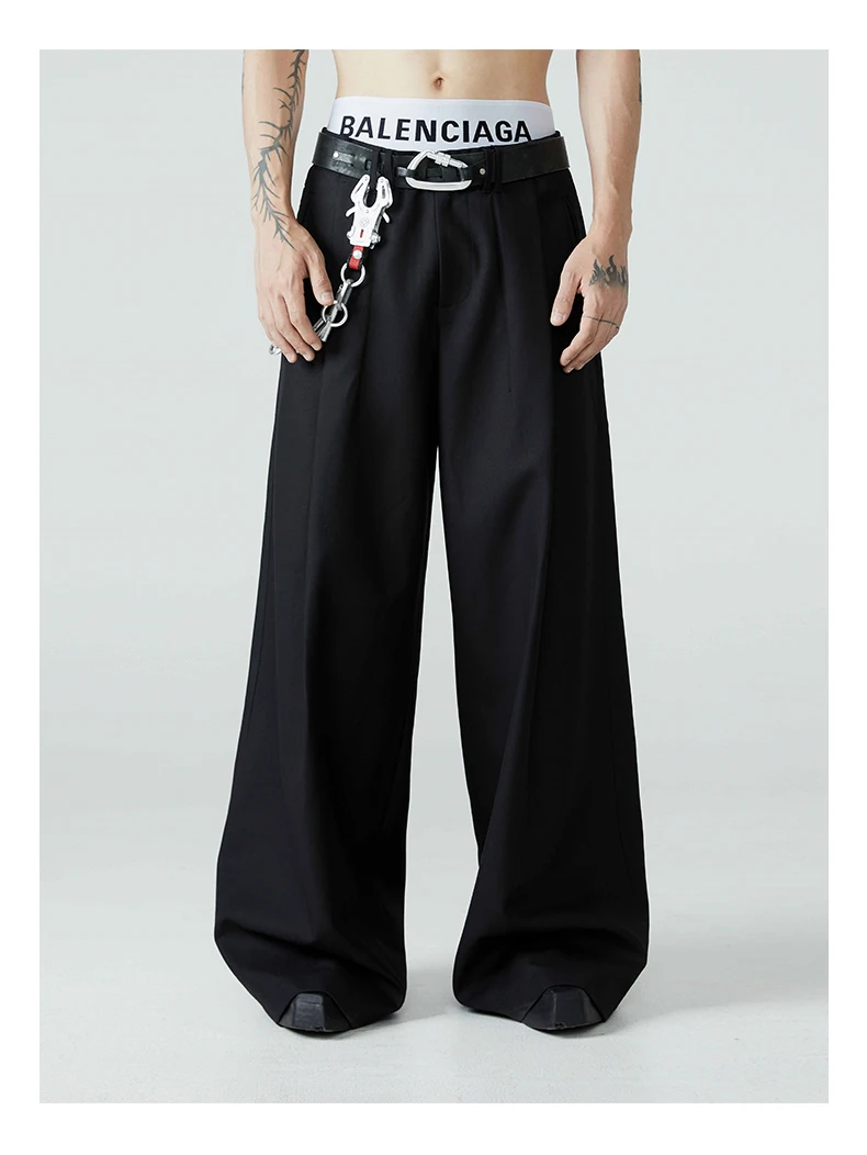 Dark Academia Wide-Leg Trousers - 13