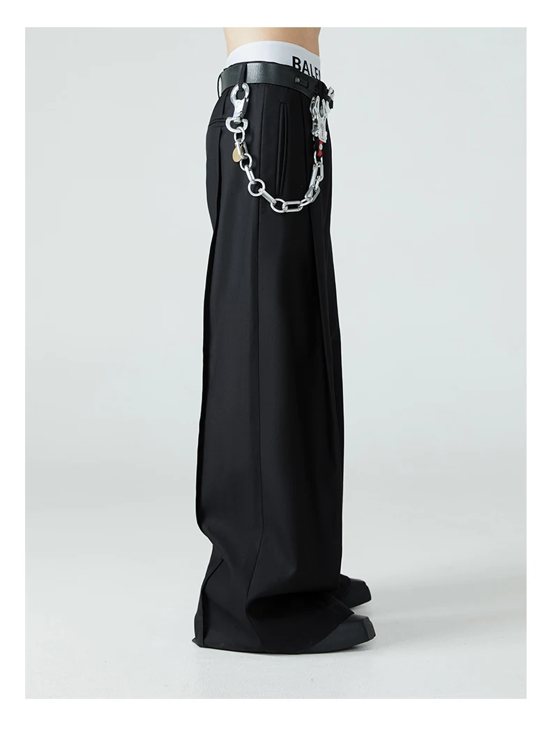 Dark Academia Wide-Leg Trousers - 12