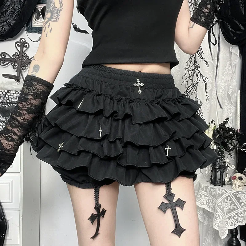 Gothic Lolita Ruffle Skirt - 3