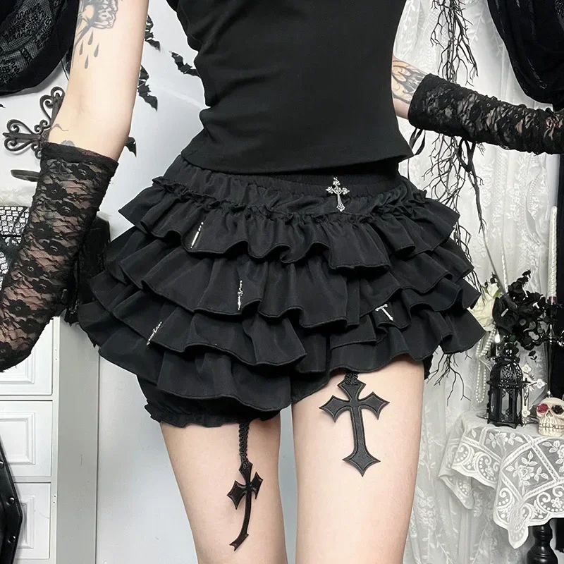 Gothic Lolita Ruffle Skirt - 10