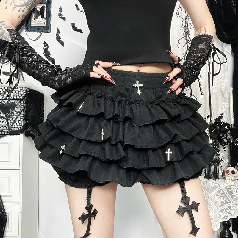Gothic Lolita Ruffle Skirt - 6