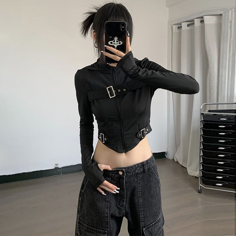 Techwear Cyberpunk Cropped Jacket - 5