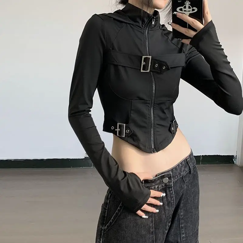 Techwear Cyberpunk Cropped Jacket - 6