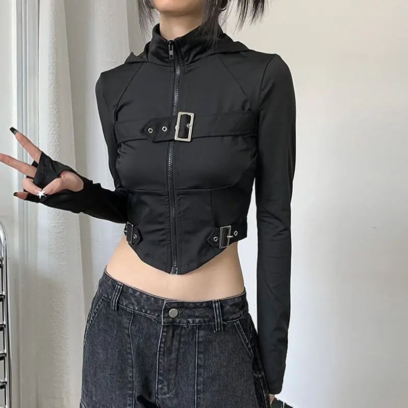 Techwear Cyberpunk Cropped Jacket - 2