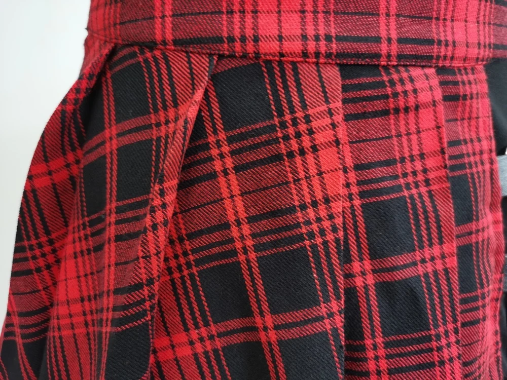 Punk Rock Plaid Mini Skirt - 15