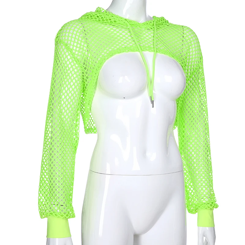 Gothic Punk Fishnet Crop Top