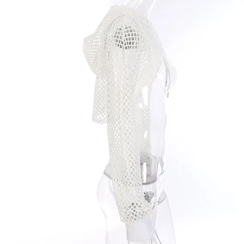 Gothic Punk Fishnet Crop Top