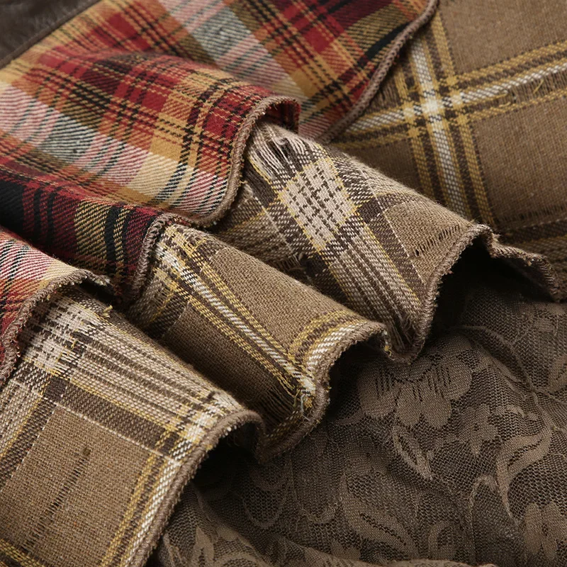 Grunge Punk Patchwork Skirt - 14