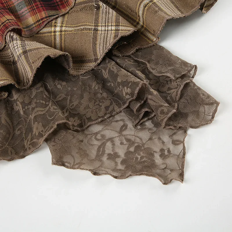 Grunge Punk Patchwork Skirt - 16