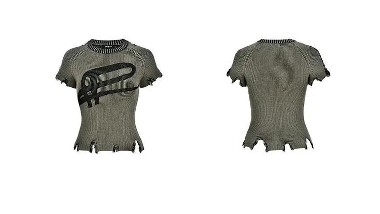 Military Grunge Distressed T-Shirt - 1