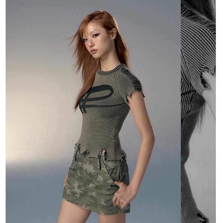 Military Grunge Distressed T-Shirt - 3