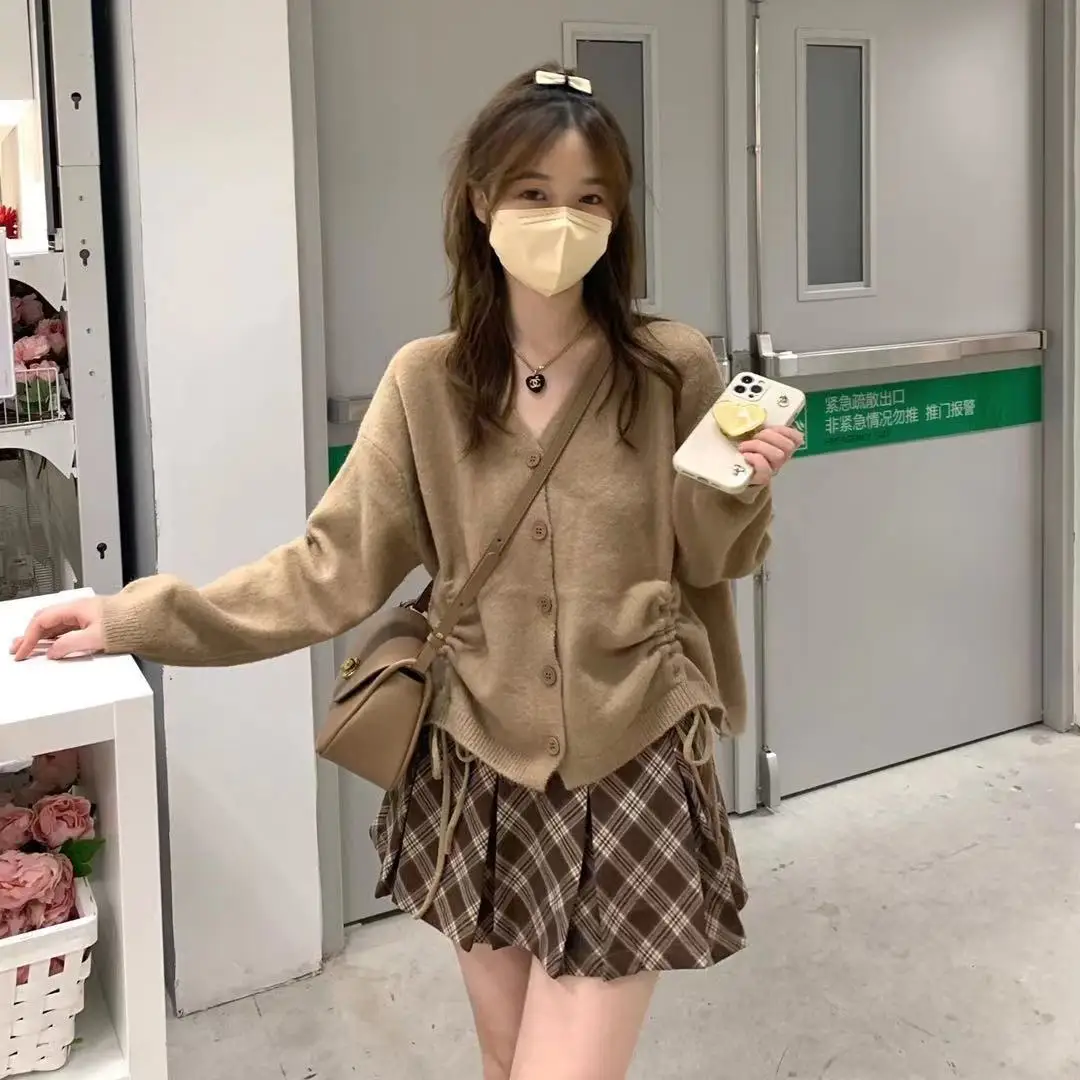 Dark Academia Plaid Pleated Skirt - 7