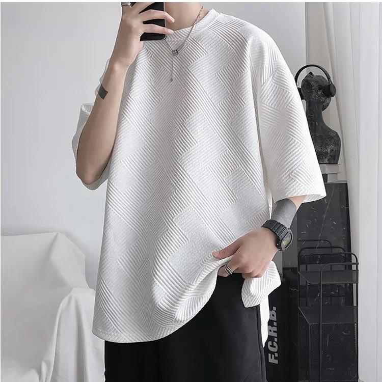 Minimalist Streetwear Textured T-Shirt - 6