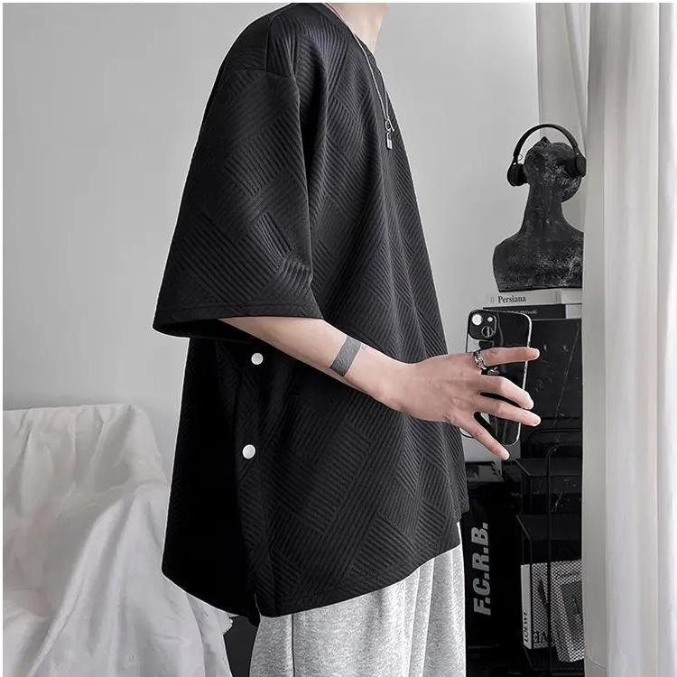 Minimalist Streetwear Textured T-Shirt - 3