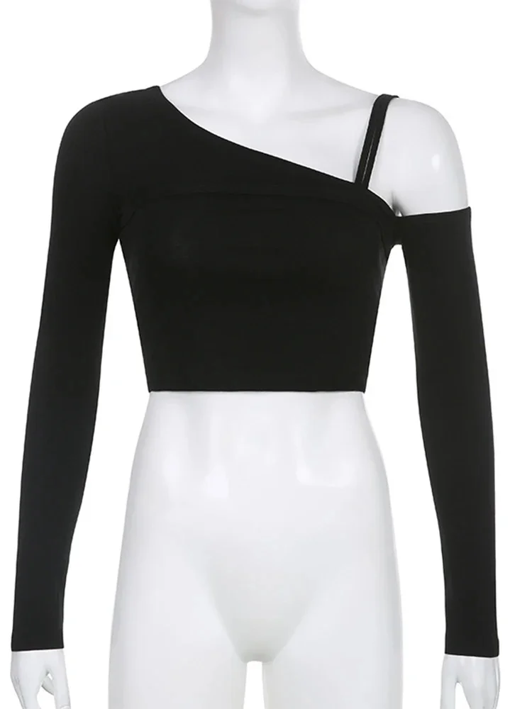 Gothic Punk Cut-Out Long Sleeve Top - 4