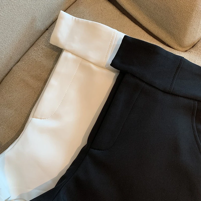 Preppy High-Waisted Paperbag Shorts - 4