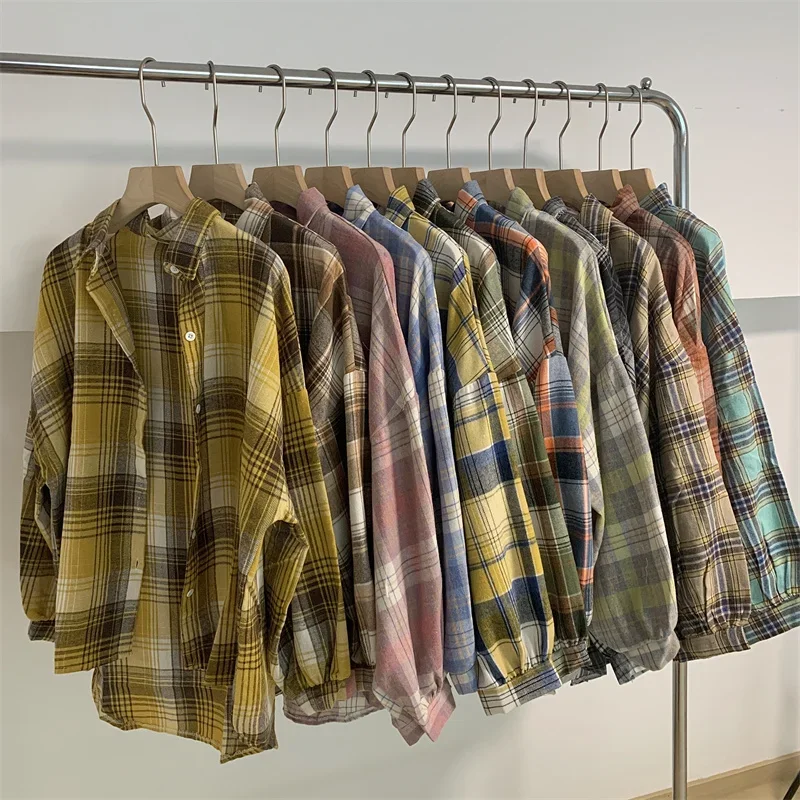 Egirl Oversized Plaid Shirt - 2 Egirl Oversized Plaid Shirt - 2