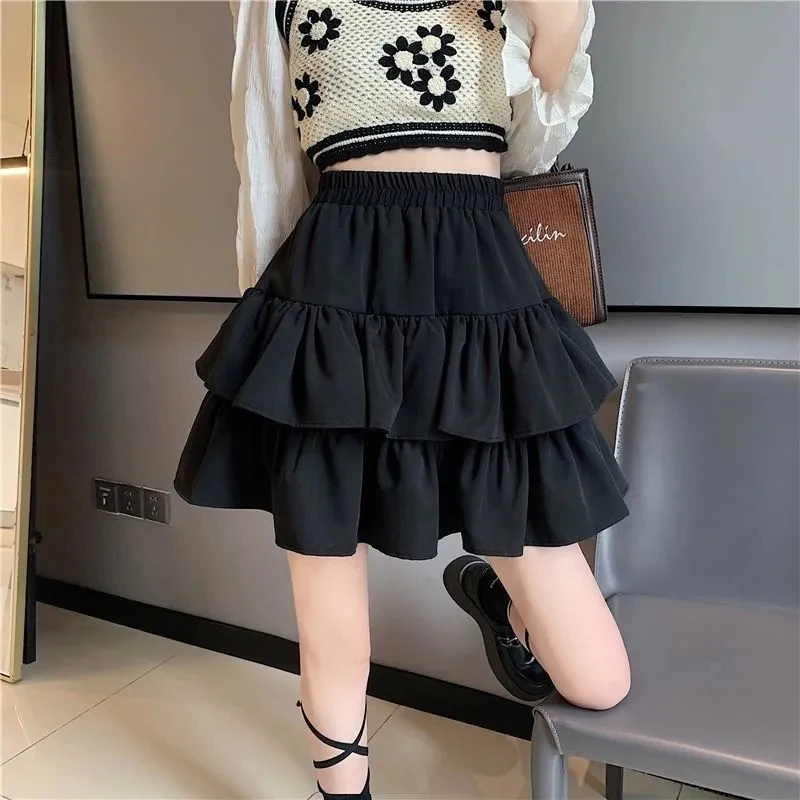 Soft Girl Tiered Ruffled Skirt - 2