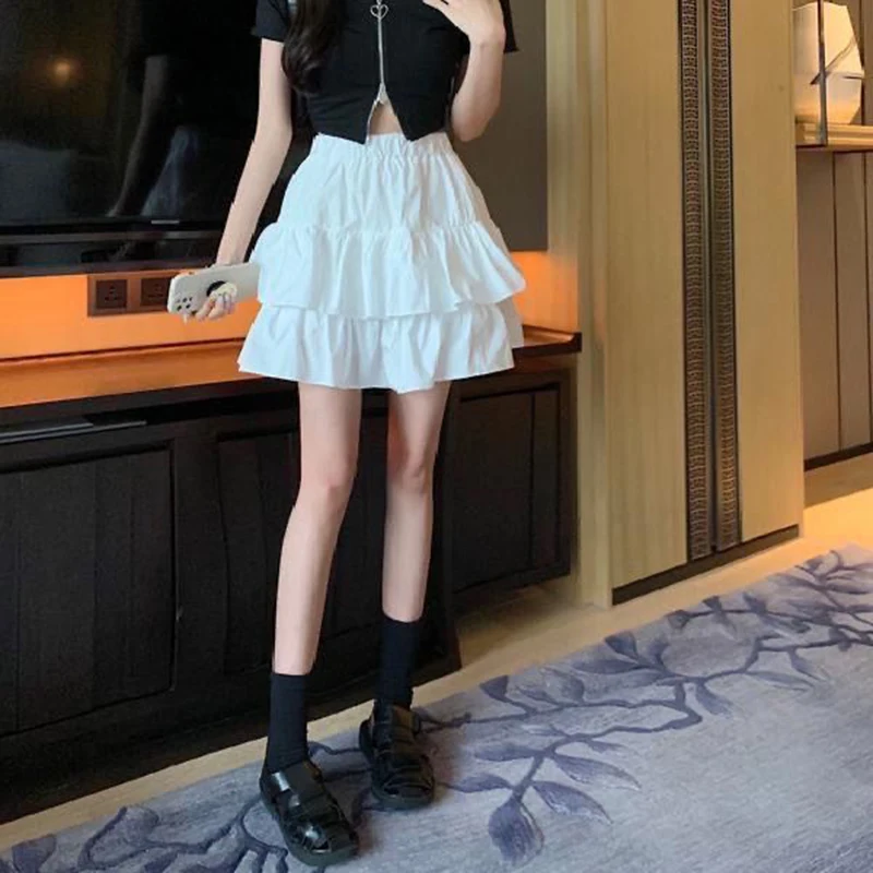 Soft Girl Tiered Ruffled Skirt - 5