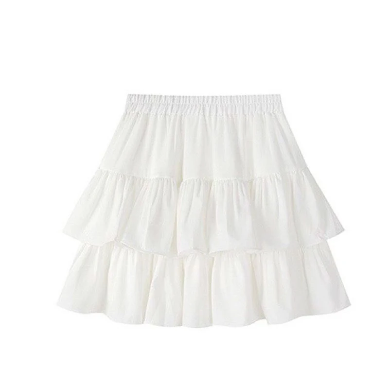 Soft Girl Tiered Ruffled Skirt - 10