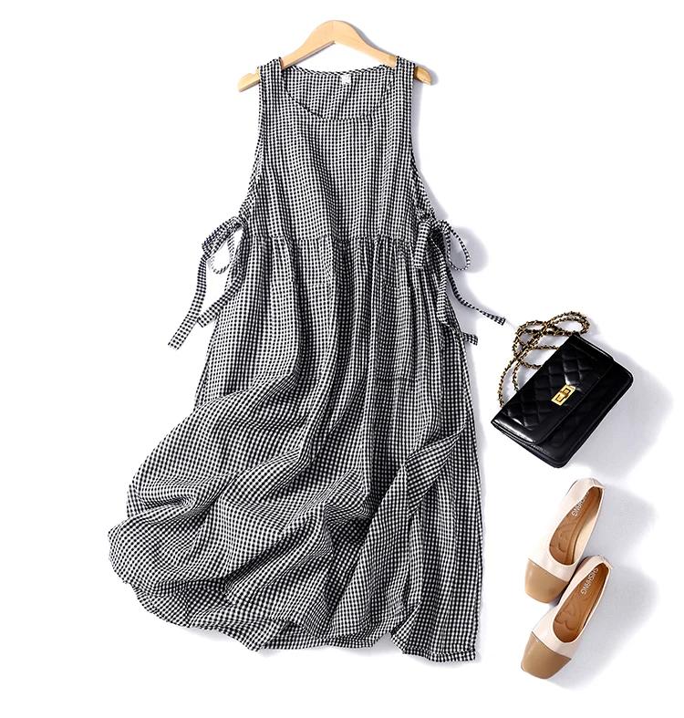 Cottagecore Gingham Tiered Dress - 4