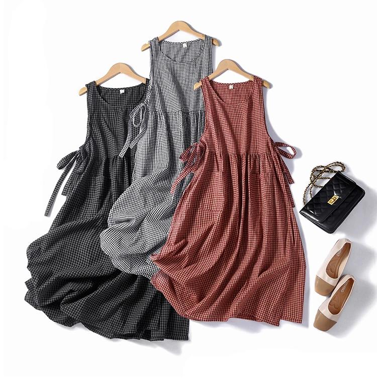 Cottagecore Gingham Tiered Dress - 1