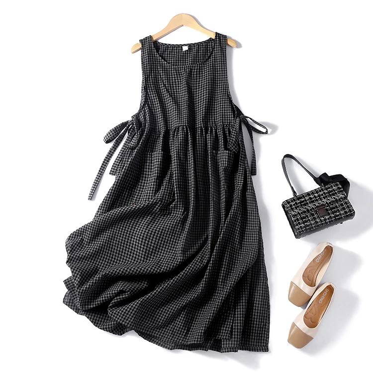 Cottagecore Gingham Tiered Dress - 3