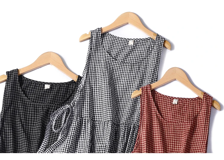 Cottagecore Gingham Tiered Dress - 2