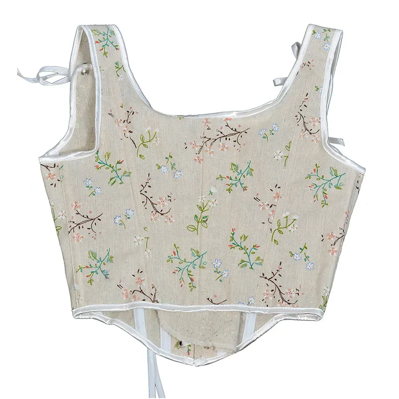 Coquette Floral Lace-Up Corset - 22