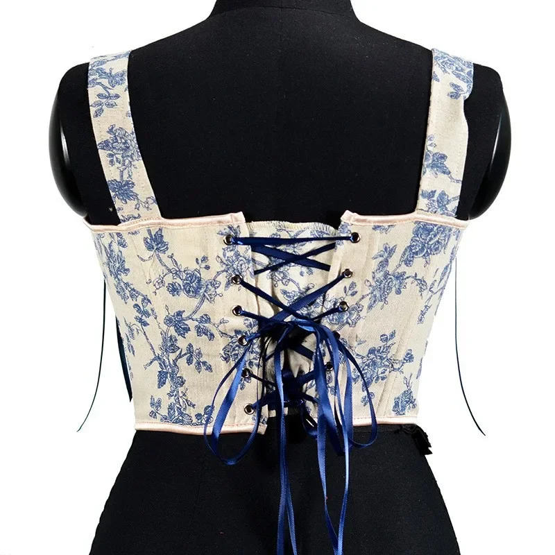 Coquette Floral Lace-Up Corset - 24