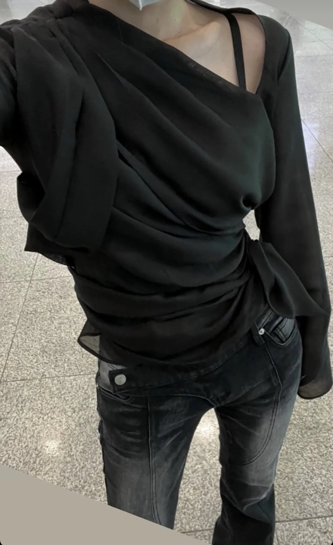 Cyberpunk Techwear Flared Utility Pants - 4