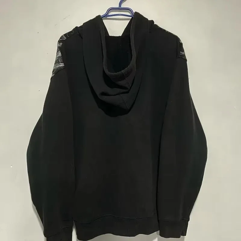 Gothic Punk Embroidered Oversized Hoodie with Winged Design - 5 Gothic Punk Embroidered Oversized Hoodie with Winged Design - 5