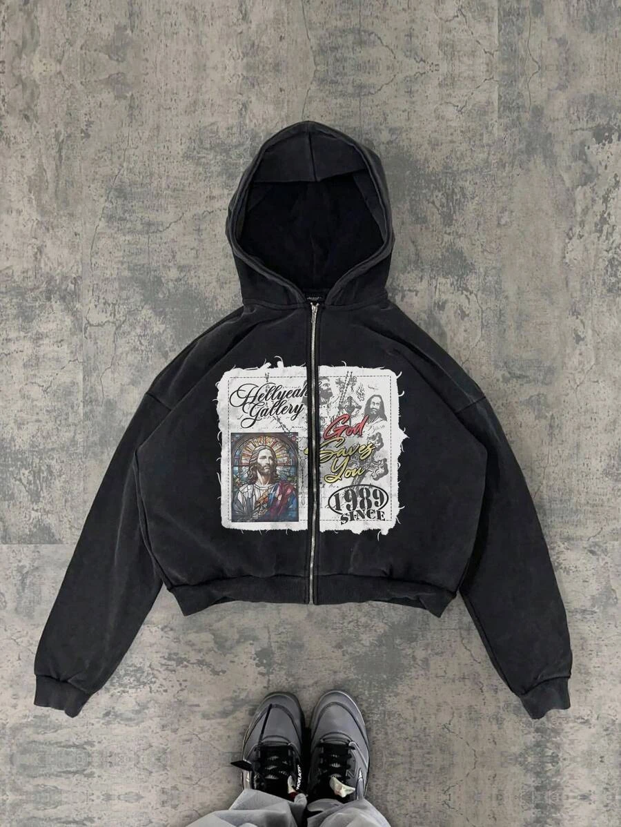 Y2K Vintage Varsity Hoodie - 2