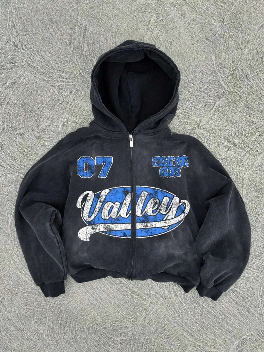 Y2K Vintage Varsity Hoodie - 1