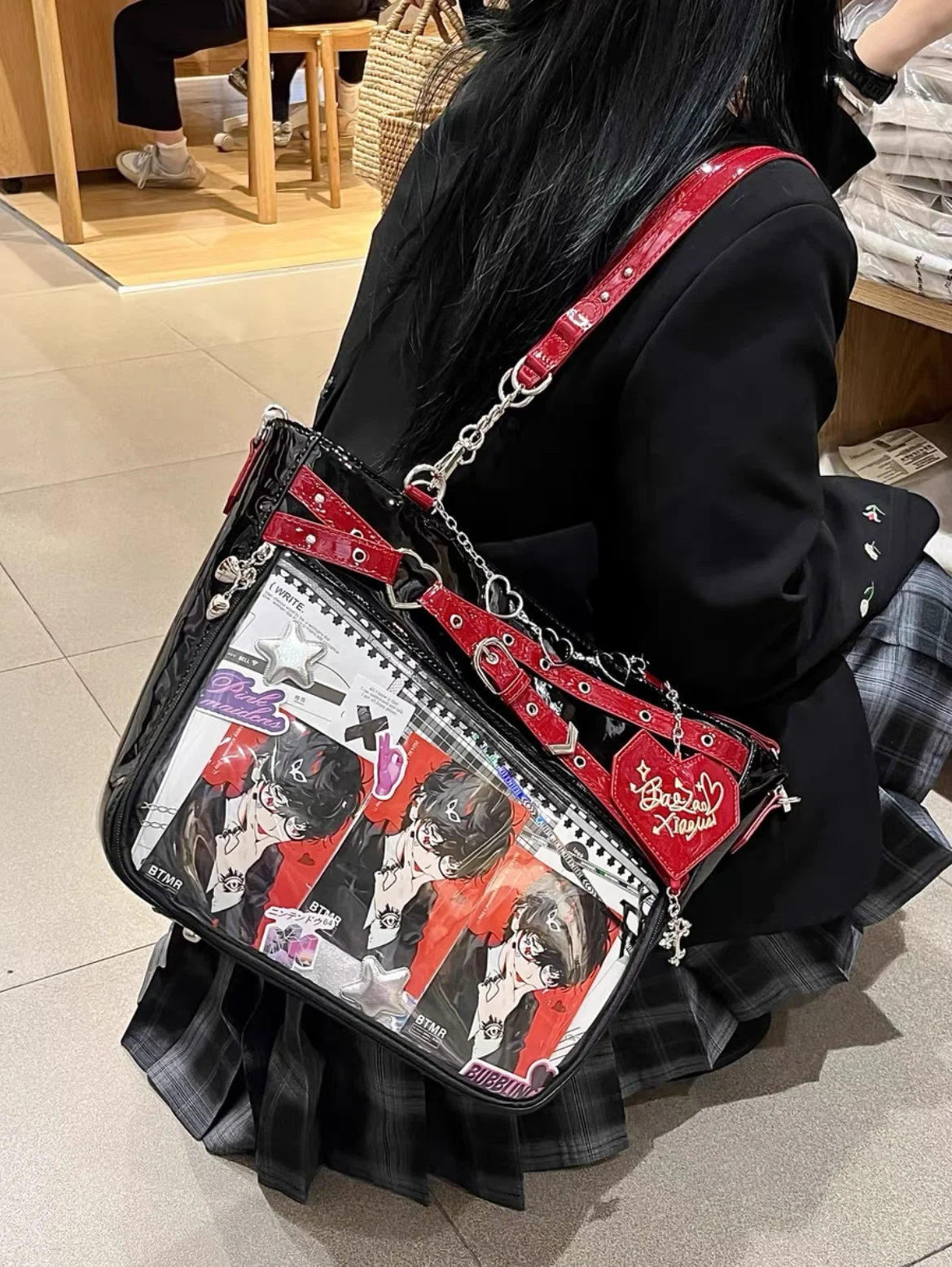 Y2k Gothic Aesthetic Underarm Bag - 3